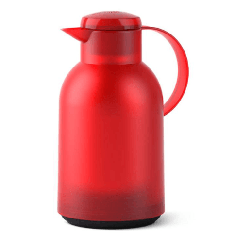 Garrafa Térmica de 1,5 Litros Quick Press Samba Emsa Vermelha Garrafa Térmica de 1,5 Litros Quick Press Samba Emsa Vermelha