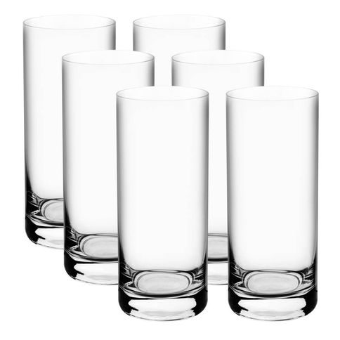 6 Copos Altos em Cristal Ecológico 350ml 14cm 6 Copos Altos em Cristal Ecológico 350ml 14cm