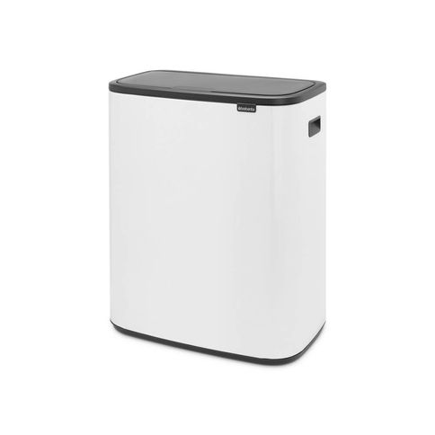 Lixeira Bo Touch Bin em Aço 60 Litros Brabantia Branca Lixeira Bo Touch Bin em Aço 60 Litros Brabantia Branca