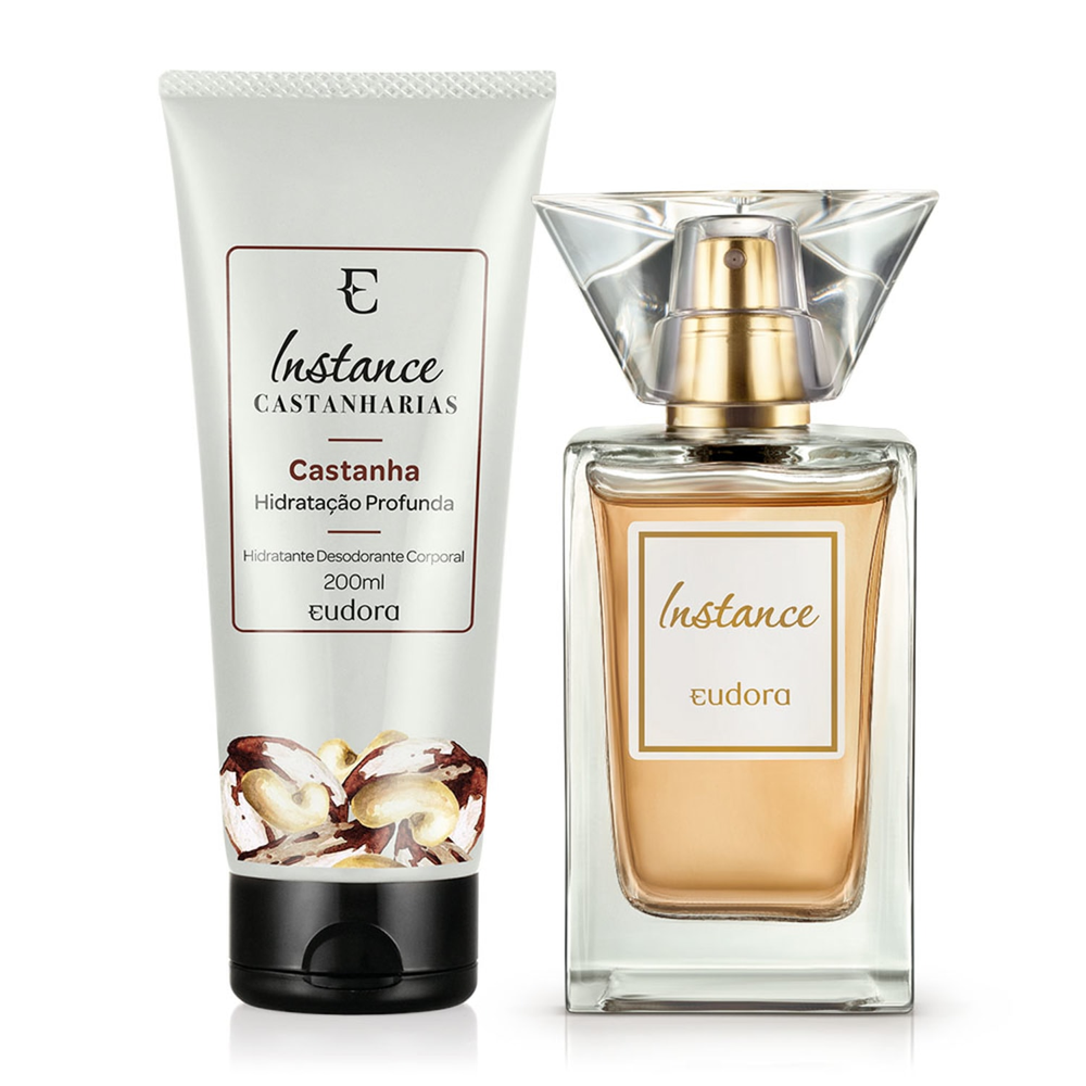 Combo Instance: Hidratante Castanha 200ml + Colônia Desodorante 50ml Combo Instance: Hidratante Castanha 200ml + Colônia Desodorante 50ml