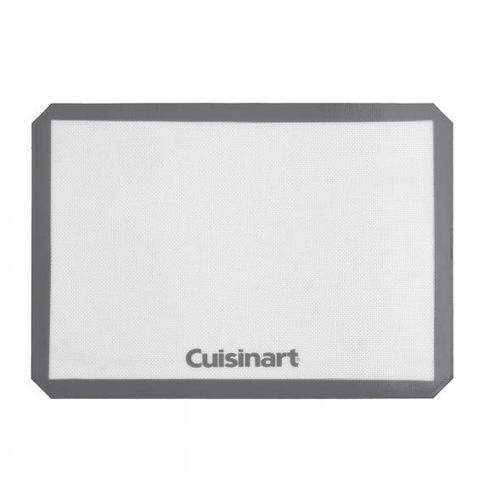 Tapete de Silicone para Assar Alimentos 29,5x42cm Cuisinart Branco e Cinza Tapete de Silicone para Assar Alimentos 29,5x42cm Cuisinart Branco e Cinza