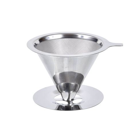 Filtro para Café Reutilizável em Inox 8x11,5x13,5cm Mimo Style Prata Filtro para Café Reutilizável em Inox 8x11,5x13,5cm Mimo Style Prata
