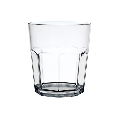 Copo Baixo em Acrílico Oitavado 390ml KOS Transparente Copo Baixo em Acrílico Oitavado 390ml KOS Transparente