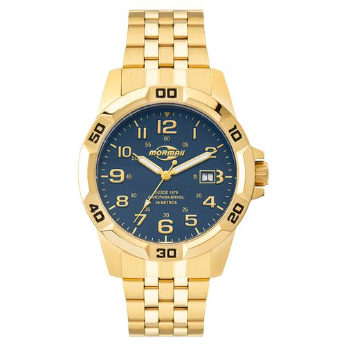 Relógio Mormaii Masculino Steel Basic Dourado - MO2317AE/1A Relógio Mormaii Masculino Steel Basic Dourado - MO2317AE/1A