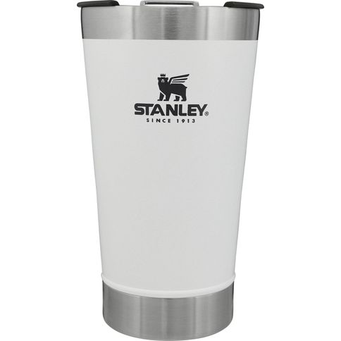 Copo Térmico para Cerveja com Tampa em Inox 473ml Stanley Branco Copo Térmico para Cerveja com Tampa em Inox 473ml Stanley Branco