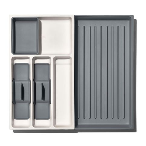 Organizador de Utensílios para Gaveta Expansível com 5 Compartimentos 6x45x41cm OXO Organizador de Utensílios para Gaveta Expansível com 5 Compartimentos 6x45x41cm OXO