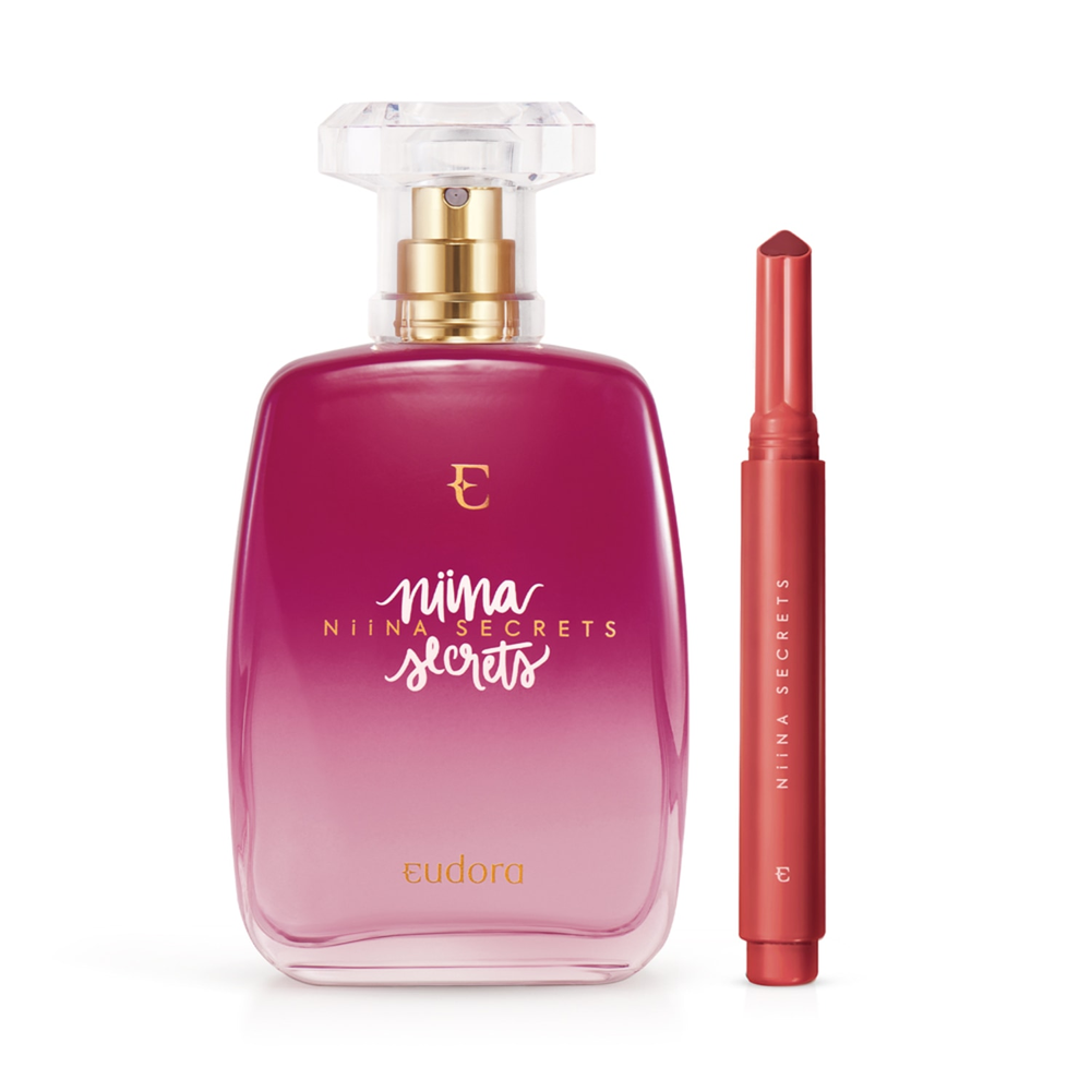 Combo Niina Secrets: Desodorante Colônia + Batom Gloss Stick Vermelho Tulipa Combo Niina Secrets: Desodorante Colônia + Batom Gloss Stick Vermelho Tulipa