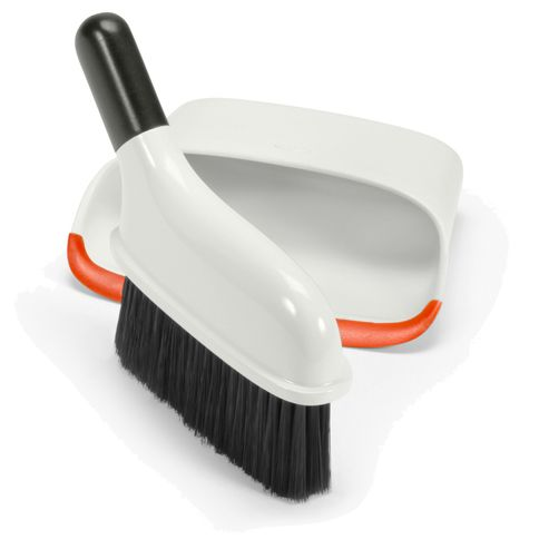 Vassoura e Pá Compacta OXO Branco e Laranja Vassoura e Pá Compacta OXO Branco e Laranja