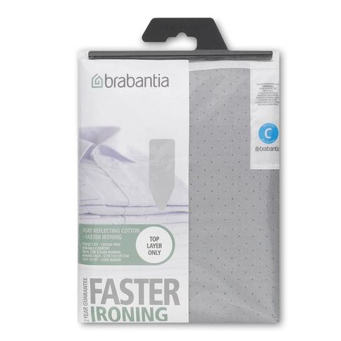 Capa para Tábua de Passar em Algodão Metalizado 124cm x 45cm Brabantia c Capa para Tábua de Passar em Algodão Metalizado 124cm x 45cm Brabantia c