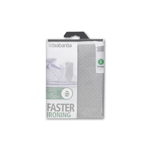 Capa para Tábua de Passar em Algodão Metalizado 135cm x 45cm Brabantia D Cinza Capa para Tábua de Passar em Algodão Metalizado 135cm x 45cm Brabantia D Cinza