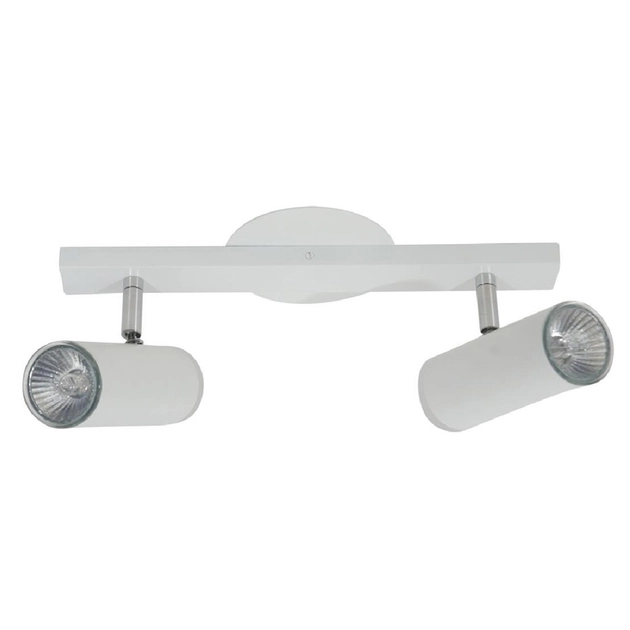 Spot Sobrepor Aluminio Acrilico Dicroica Gu10 Tubo - BRANCO