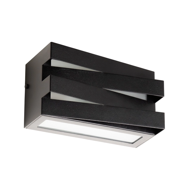 Arandela Aluminio Retangular Ip54 Trama - PRETO Arandela Aluminio Retangular Ip54 Trama - PRETO