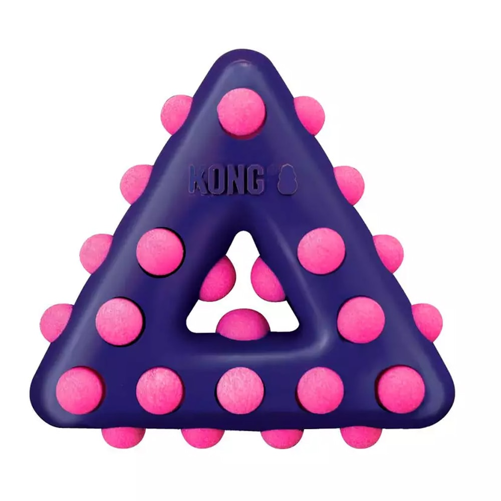 Brinquedo Interativo Cães Kong Dotz Triangle Large Brinquedo Interativo Cães Kong Dotz Triangle Large