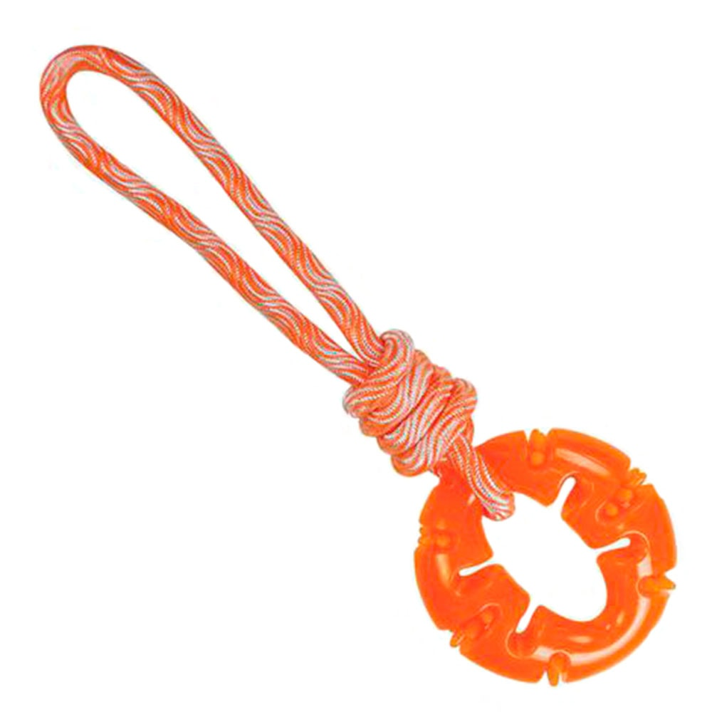 Brinquedo Mordedor Jambo Treat Ring Rope Laranja Brinquedo Mordedor Jambo Treat Ring Rope Laranja