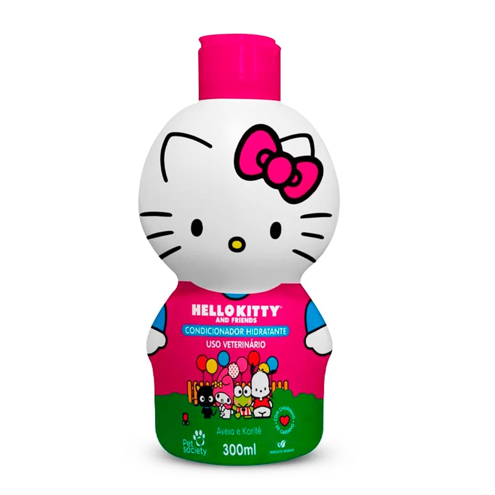 Condicionador Hello Kitty Hidratante Para Cães e Gatos Pet Society 3 Condicionador Hello Kitty Hidratante Para Cães e Gatos Pet Society 3
