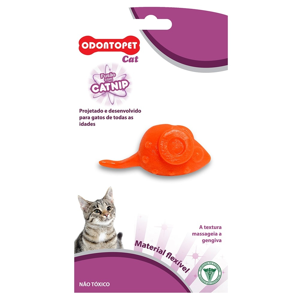 Brinquedo Cat Mouse Odontopet Laranja Brinquedo Cat Mouse Odontopet Laranja
