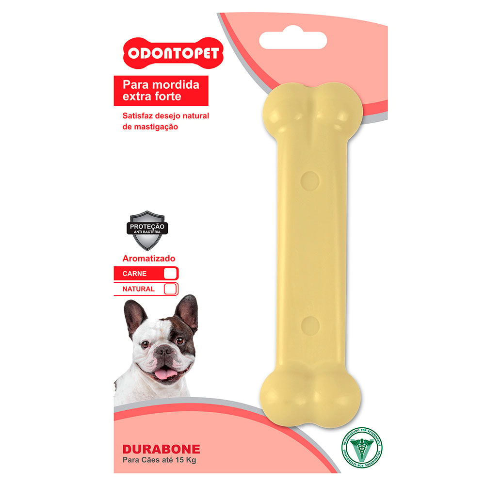 Brinquedo Mordedor Durabone Osso Caes ate 15kg Odontopet Brinquedo Mordedor Durabone Osso Caes ate 15kg Odontopet