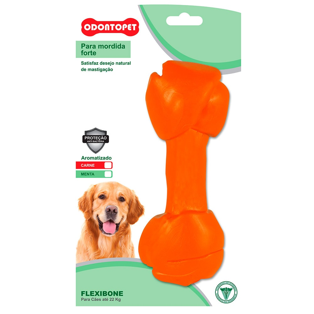 Brinquedo Mordedor Flexibone Big Caes Ate 22Kg Odontopet Brinquedo Mordedor Flexibone Big Caes Ate 22Kg Odontopet
