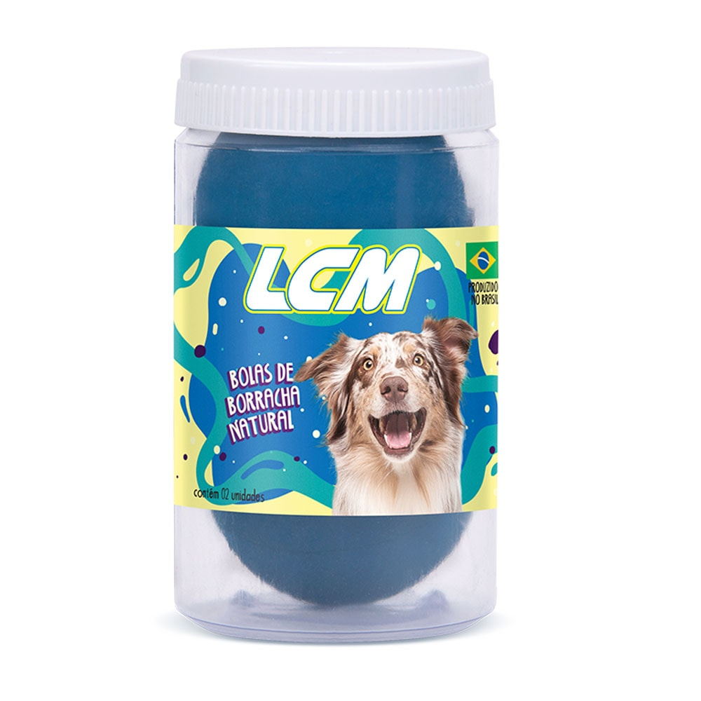 Brinquedo Bola Oca 60mm LCM Borracha Cães Tubo C/ 2 Unidades Brinquedo Bola Oca 60mm LCM Borracha Cães Tubo C/ 2 Unidades