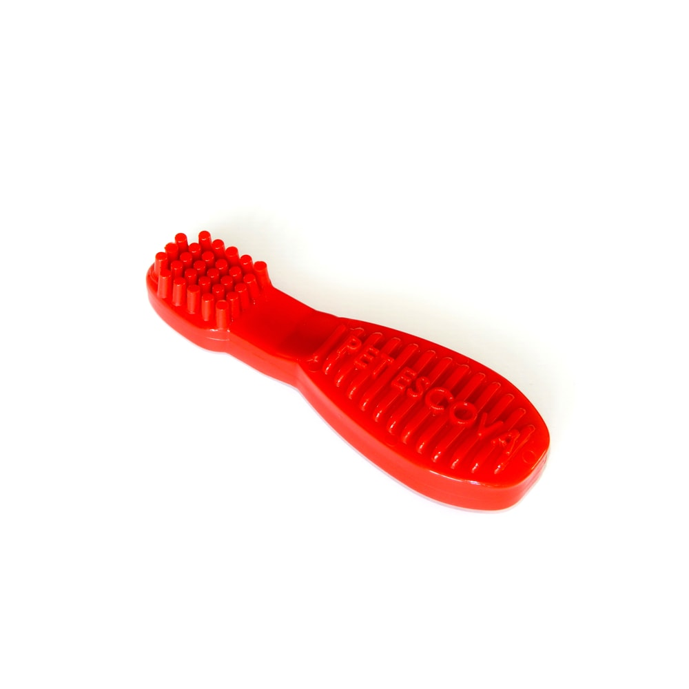 Brinquedo Cães Pet Games Mordedor Pet Escova Vermelho - 16cm Tam. M Brinquedo Cães Pet Games Mordedor Pet Escova Vermelho - 16cm Tam. M