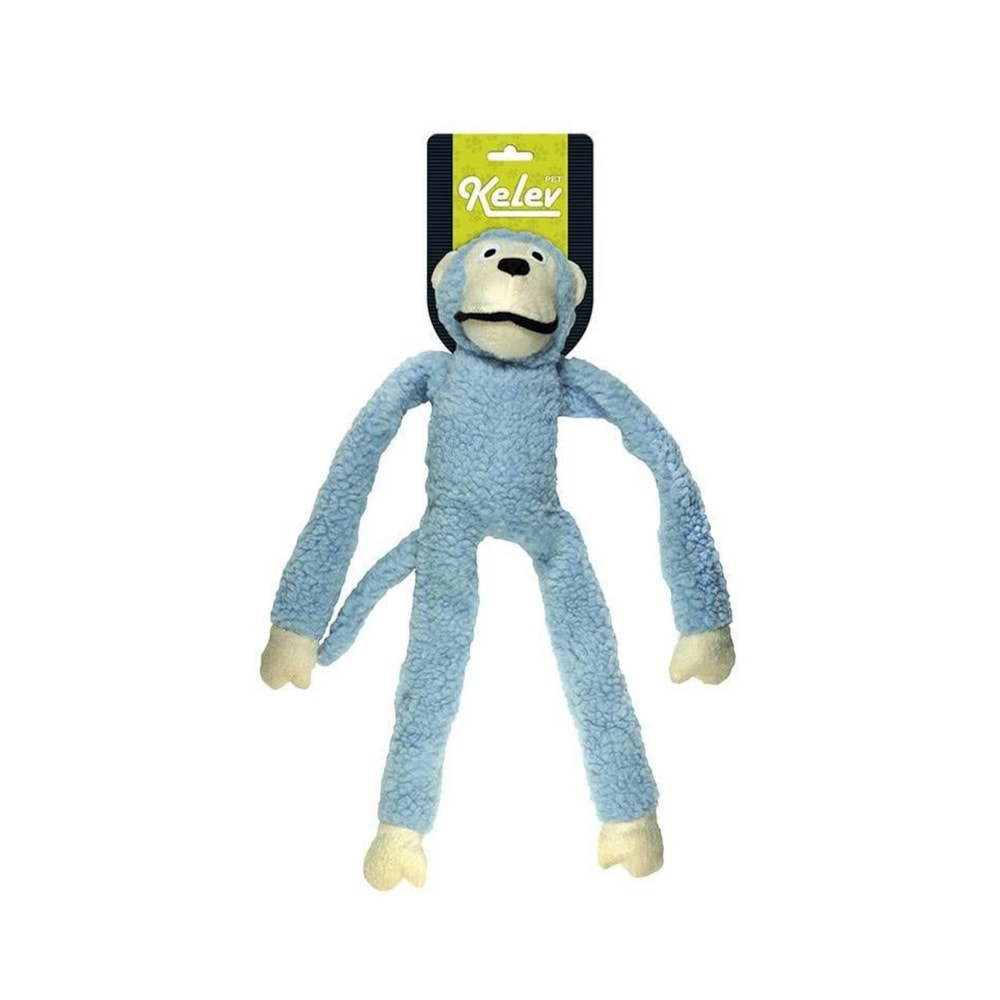 Brinquedo Mordedor Cães Pelúcia Macaco Grande Azul Jambo Brinquedo Mordedor Cães Pelúcia Macaco Grande Azul Jambo