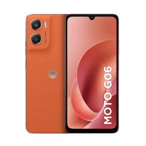 Smartphone Motorola Moto g06 128GB 12GB (4GB RAM + 8GB Ram Boost) e Camera 50MP com AI Bateria de 5200 mAh Tela 6.9" - Laranja