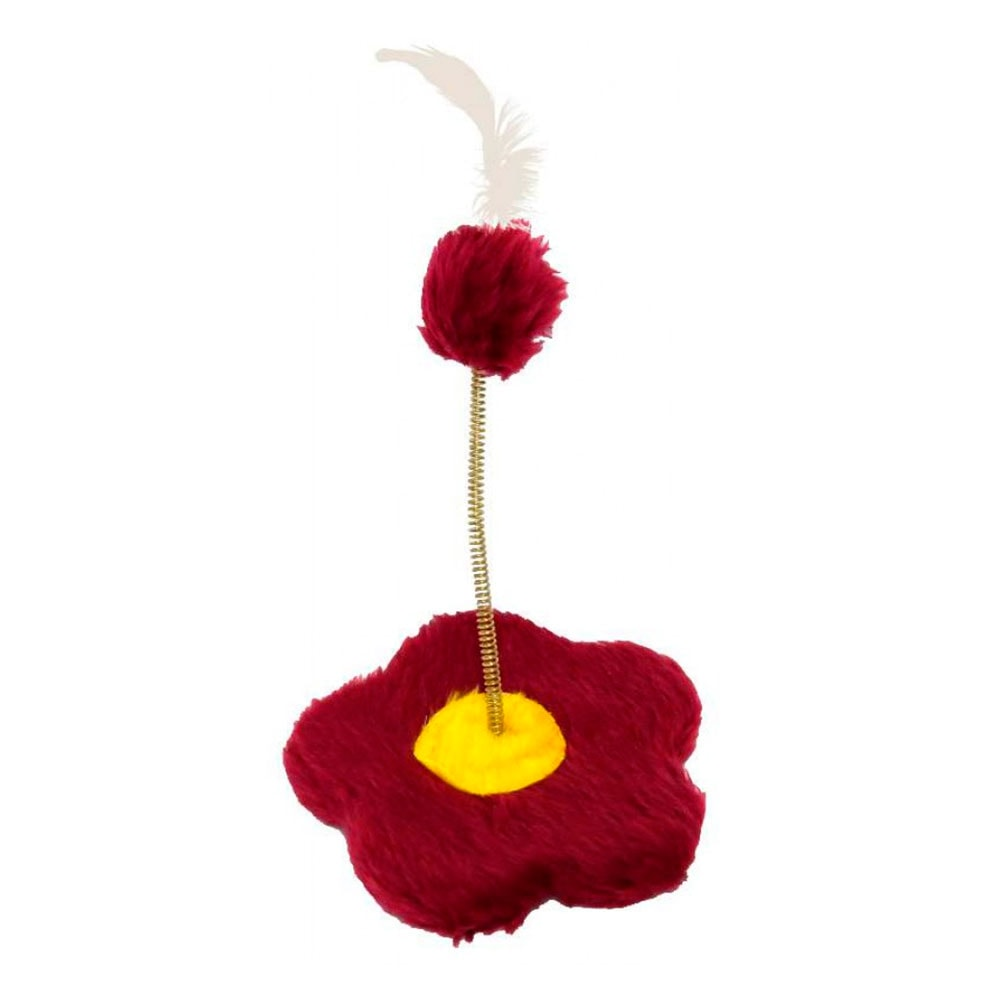 Brinquedo Flor Para Gatos Vermelho São Pet Brinquedo Flor Para Gatos Vermelho São Pet