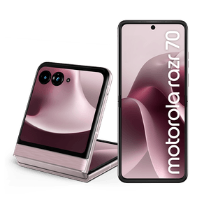 Smartphone Motorola Razr 70 5G 256GB 24GB (8GB RAM+16GB Ram Boost), tela interna 6.9" e externa 3.6", extreme AMOLED, câmera 50MP, IP48 - Rosa