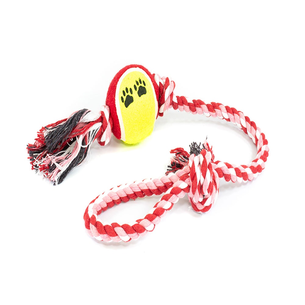 Brinquedo Cães Corda Com Bola de Tênis The Pets Brasil Brinquedo Cães Corda Com Bola de Tênis The Pets Brasil