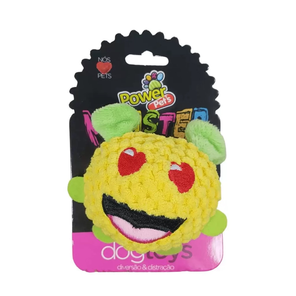 Brinquedo Pelúcia Emoticon Amarelo Para Cães The Pets Brasil