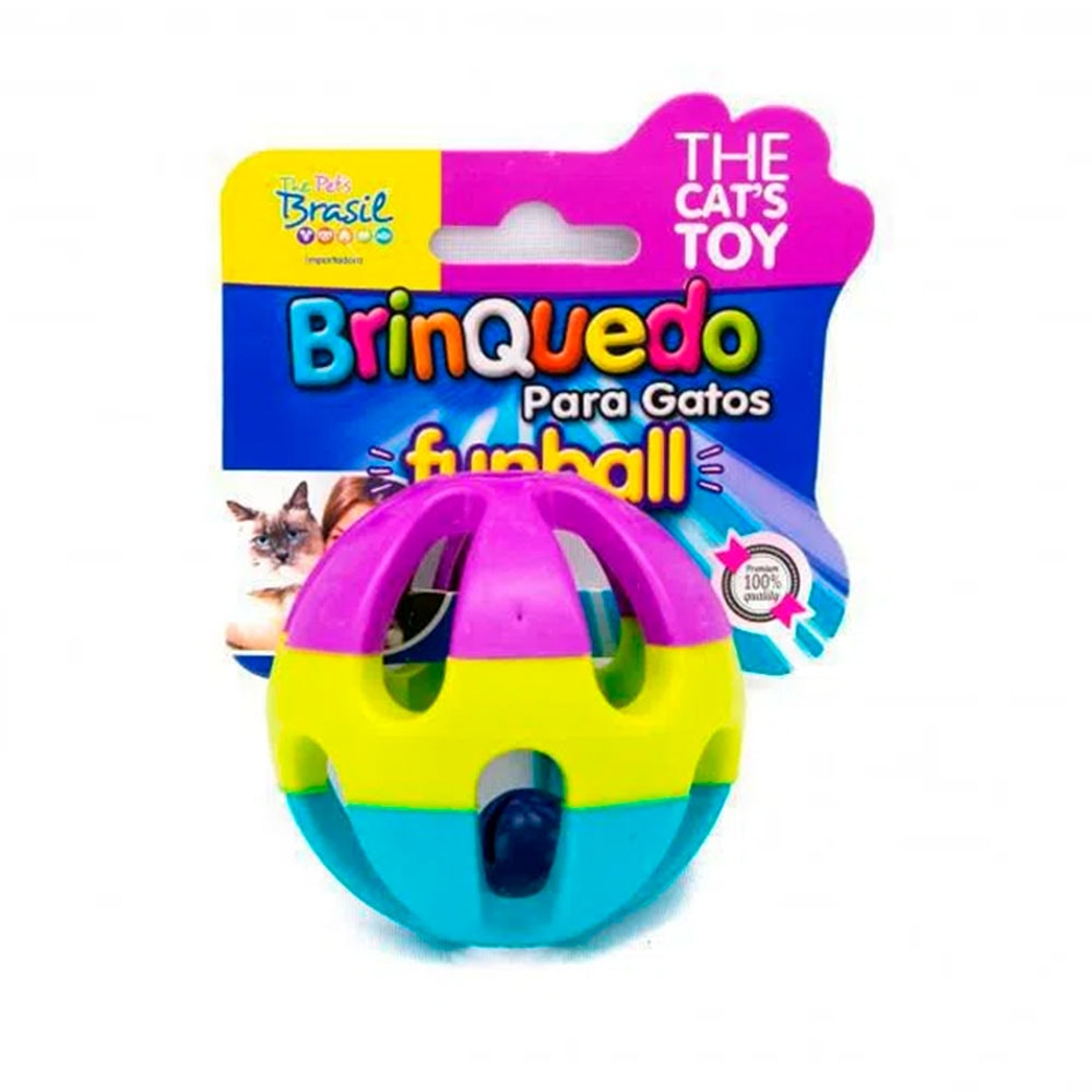 Brinquedo Para Gatos Funball Com Guizo The Pets Brasil Brinquedo Para Gatos Funball Com Guizo The Pets Brasil