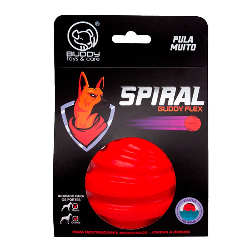 Brinquedo Cães Bola Spiral Flex Buddy Toys Brinquedo Cães Bola Spiral Flex Buddy Toys