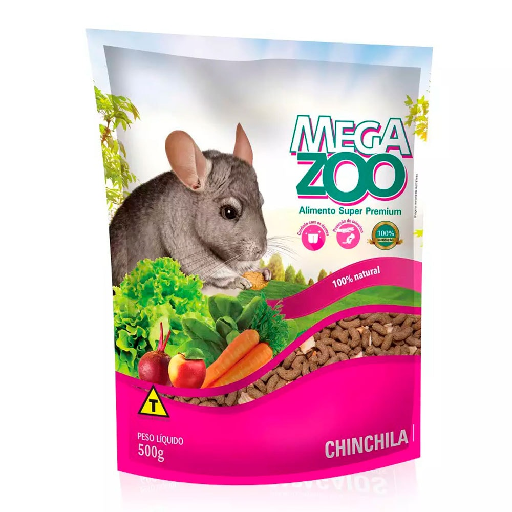 Ração Para Chinchila Megazoo - 500g Ração Para Chinchila Megazoo - 500g