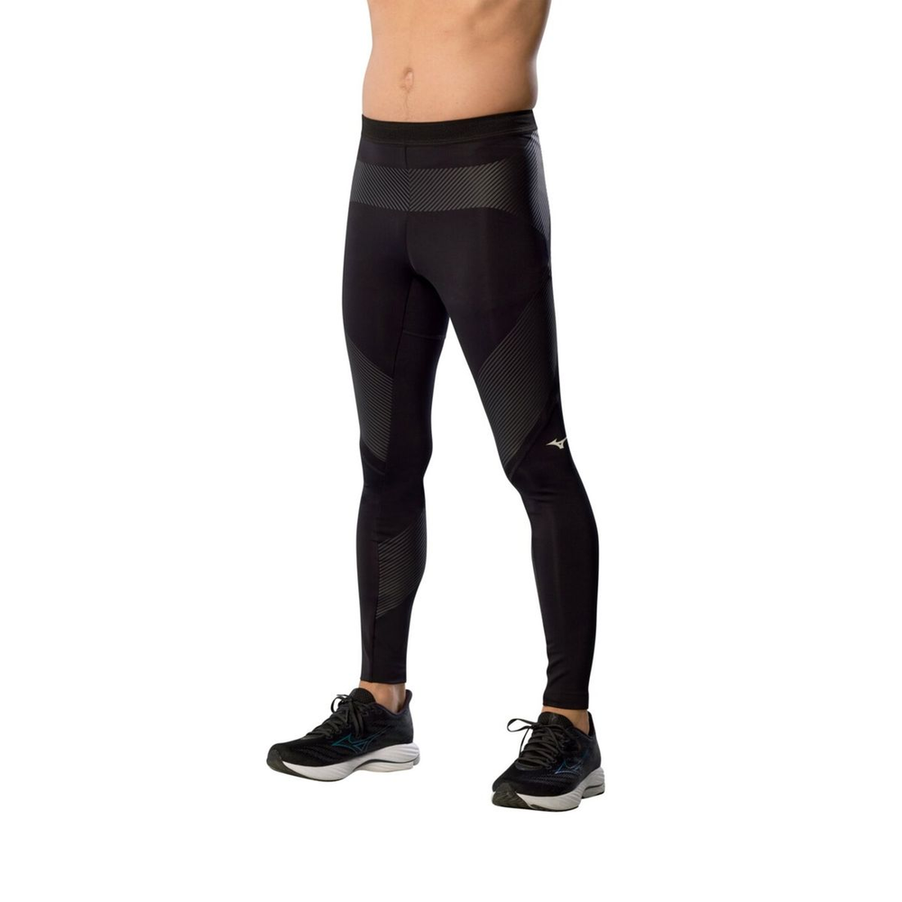 Legging de Corrida Mizuno Biogear Sonic Masculina M Preto