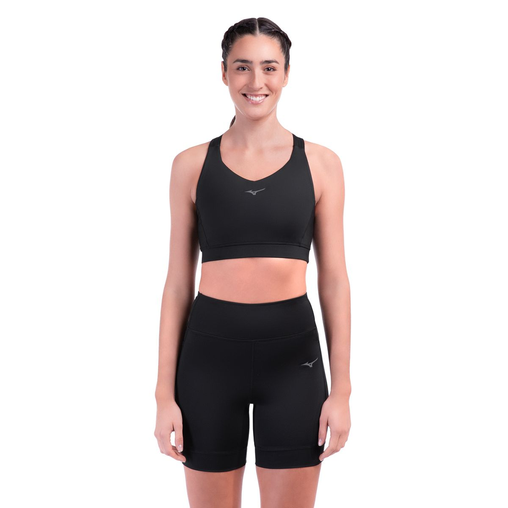 Top de Corrida Mizuno Compress Feminino P Preto