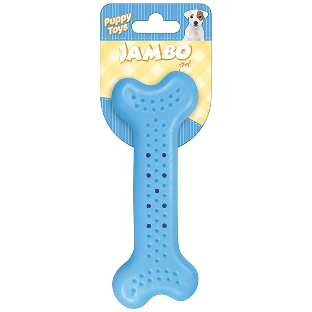 Brinquedo Cães Jambo Ossinho Baby Flat Azul Brinquedo Cães Jambo Ossinho Baby Flat Azul