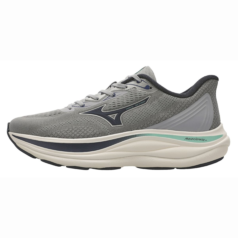Tênis de Corrida Mizuno Wave Skyway 39 Cinza Tênis de Corrida Mizuno Wave Skyway 39 Cinza