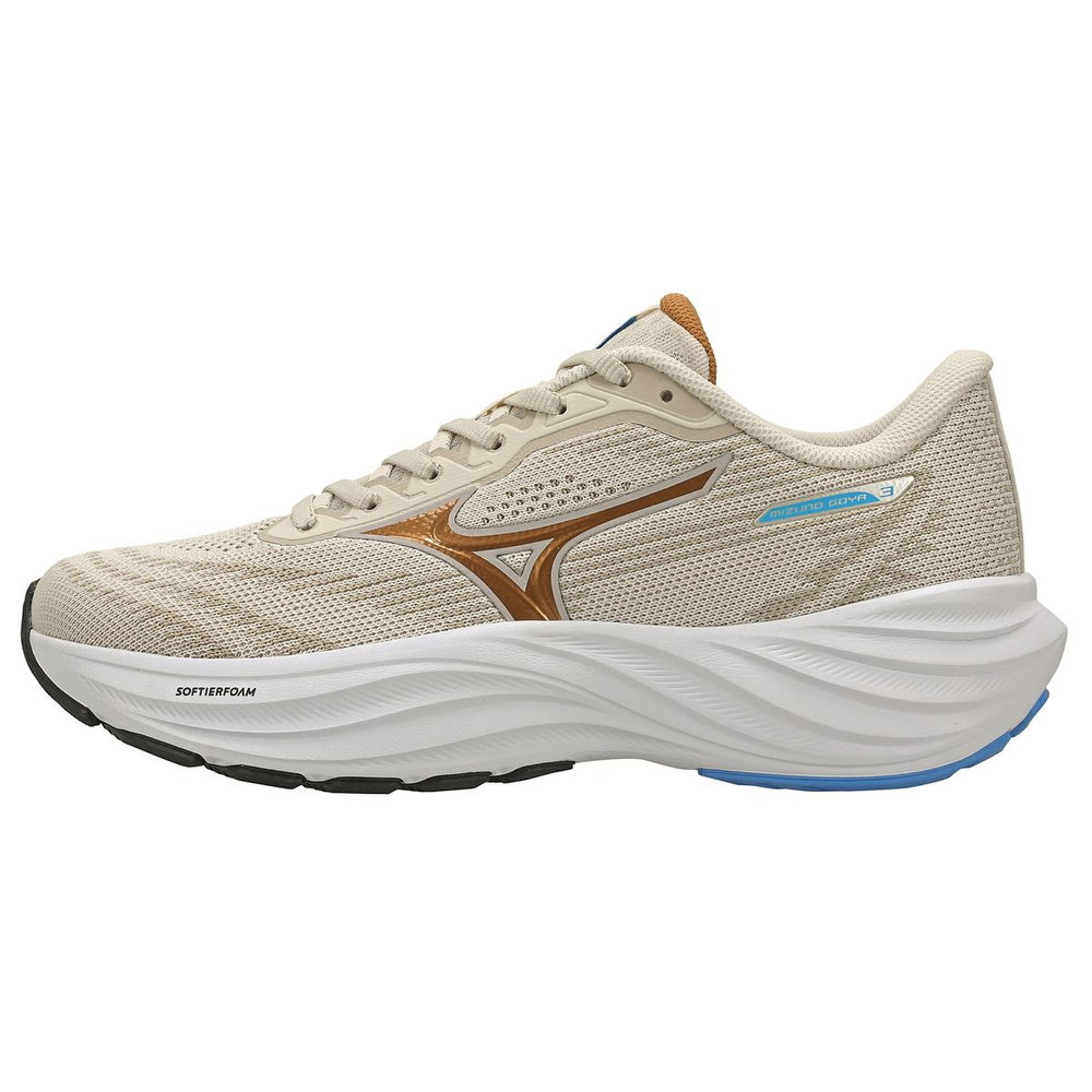 Tênis de Corrida Mizuno Goya 3 35 Branco Tênis de Corrida Mizuno Goya 3 35 Branco