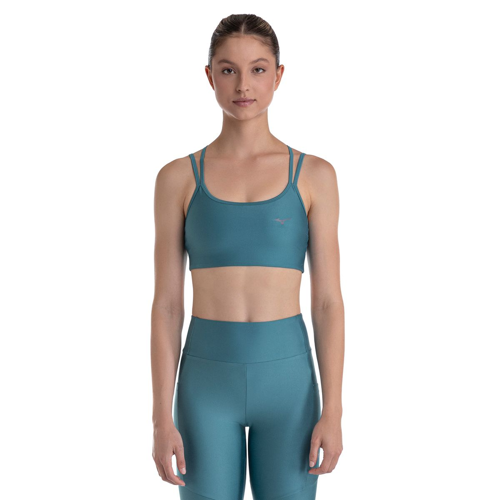 Top de Corrida Mizuno Run Easy 6 Feminino P Azul Top de Corrida Mizuno Run Easy 6 Feminino P Azul