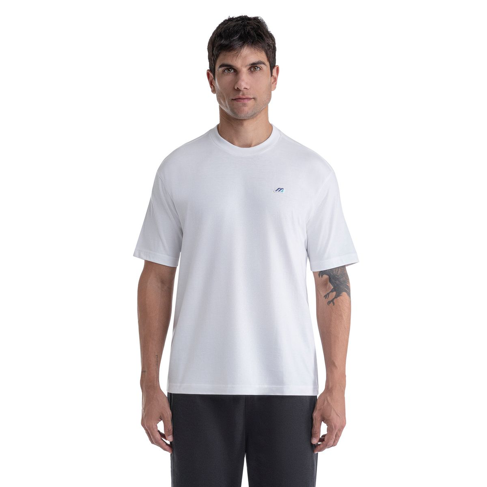 Camiseta Casual Mizuno Logo Masculina M Branco Camiseta Casual Mizuno Logo Masculina M Branco