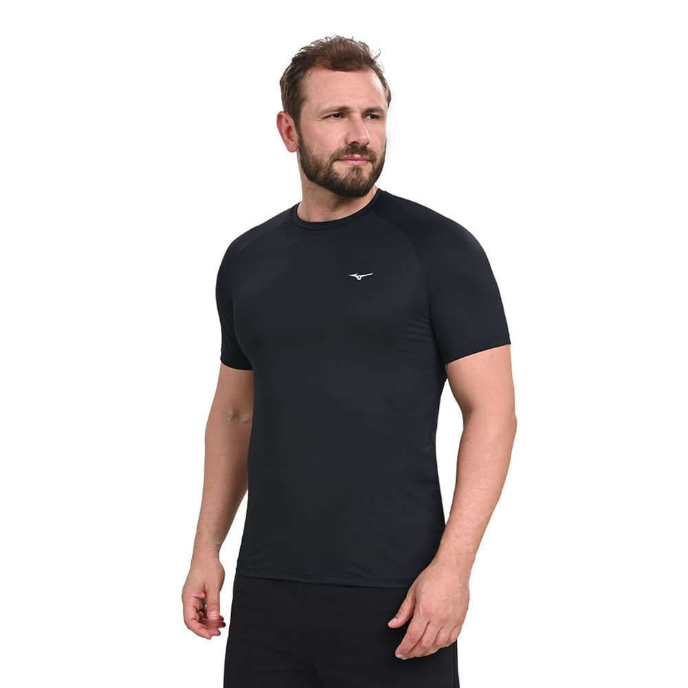 Camiseta de Corrida Mizuno Pro Uv P Preto Camiseta de Corrida Mizuno Pro Uv P Preto