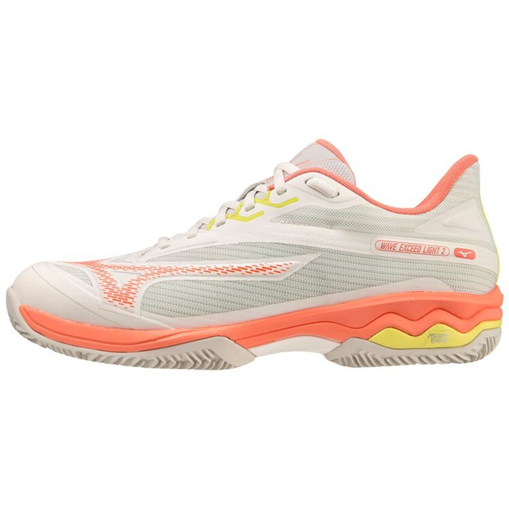 Tênis de Tennis Feminino Mizuno Wave Exceed Light 2 Clay Court 39 Branco Tênis de Tennis Feminino Mizuno Wave Exceed Light 2 Clay Court 39 Branco