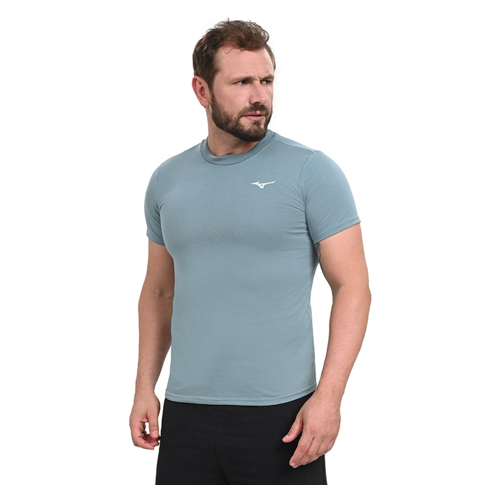 Camiseta Casual Masculina Mizuno P Verde Camiseta Casual Masculina Mizuno P Verde