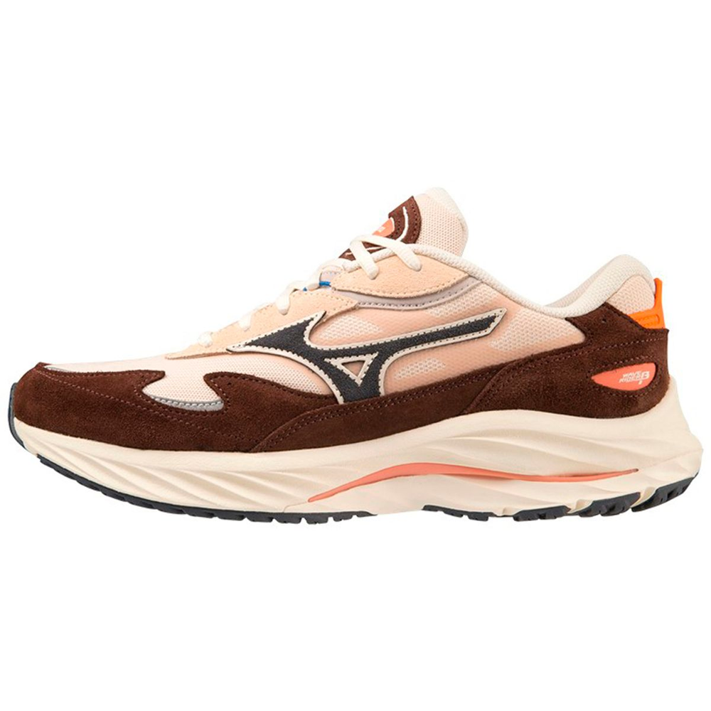Tênis Casual Unissex Mizuno Wave Rider Beta 35 Marrom Tênis Casual Unissex Mizuno Wave Rider Beta 35 Marrom