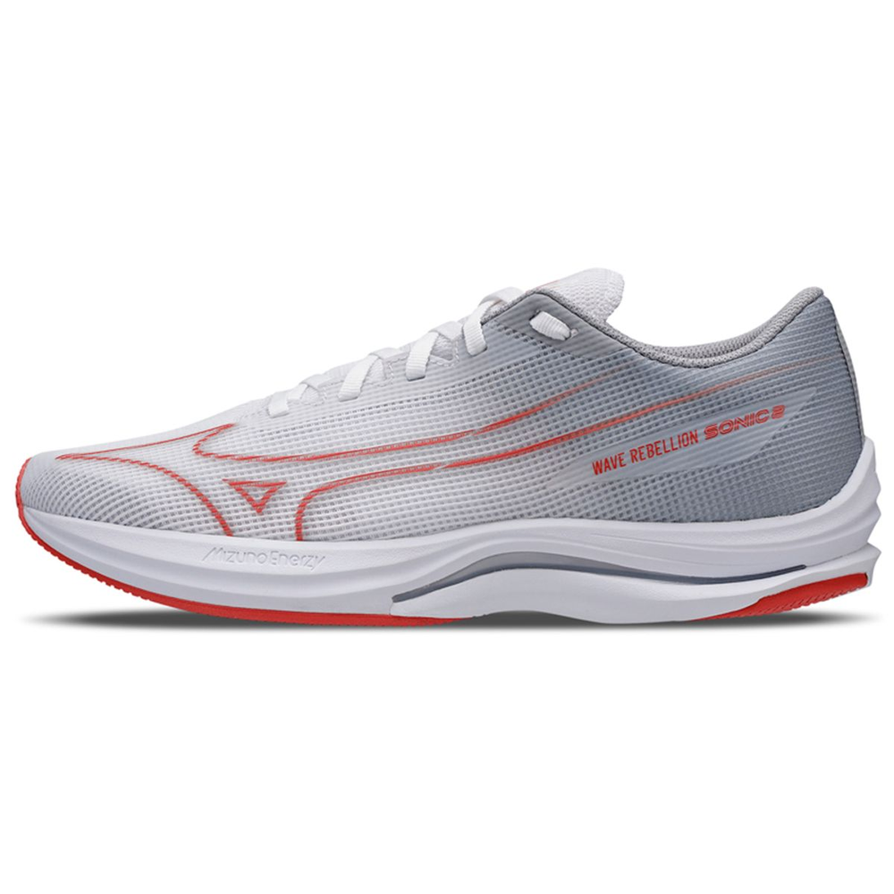 Tênis de Corrida Masculino Mizuno Wave Rebellion Sonic 2 39 Branco Tênis de Corrida Masculino Mizuno Wave Rebellion Sonic 2 39 Branco