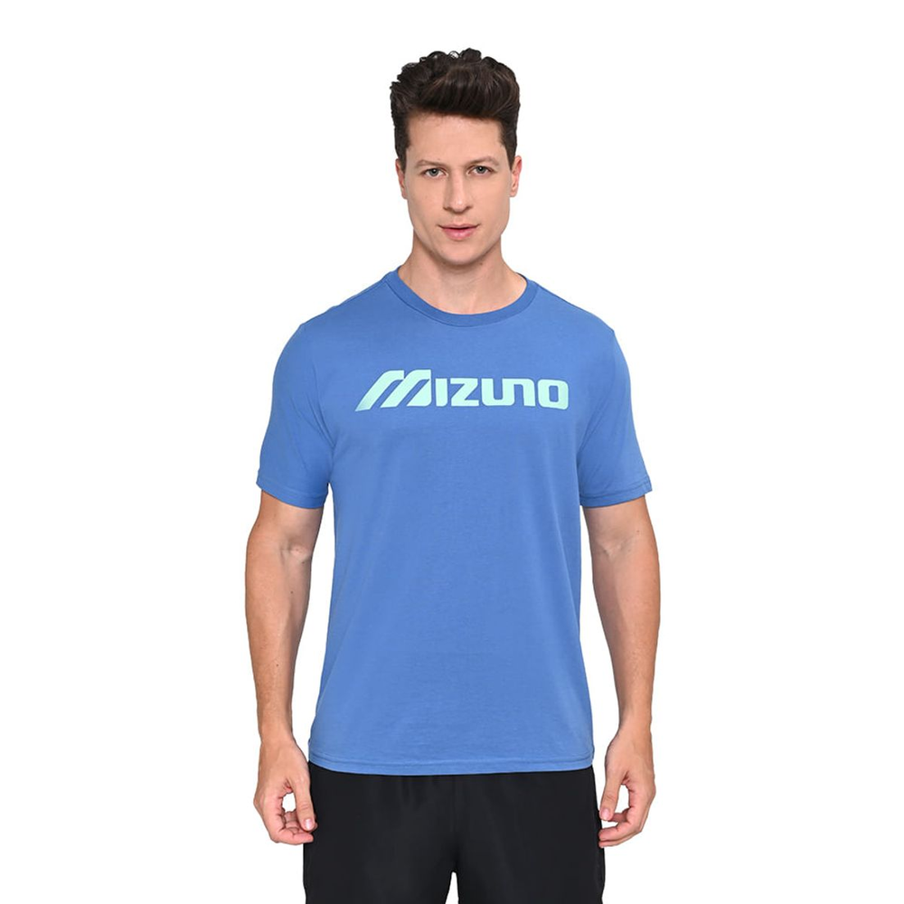 Camiseta Masculina Mizuno Big Logo P Azul Camiseta Masculina Mizuno Big Logo P Azul