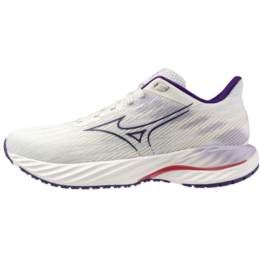 Tênis de Corrida Feminino Mizuno Wave Inspire 21 34 Branco Tênis de Corrida Feminino Mizuno Wave Inspire 21 34 Branco