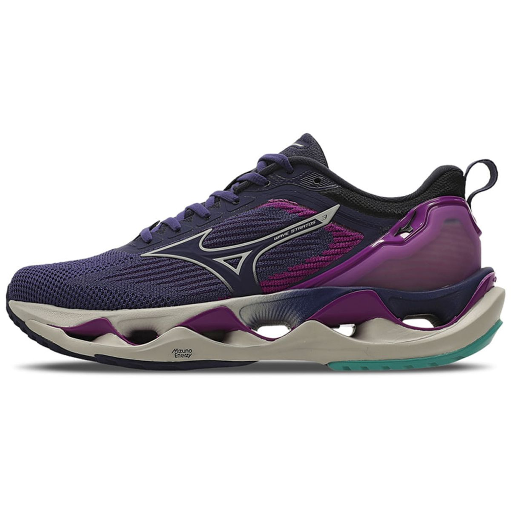 Tênis de Corrida Mizuno Wave Stratos 3 35 Roxo Tênis de Corrida Mizuno Wave Stratos 3 35 Roxo