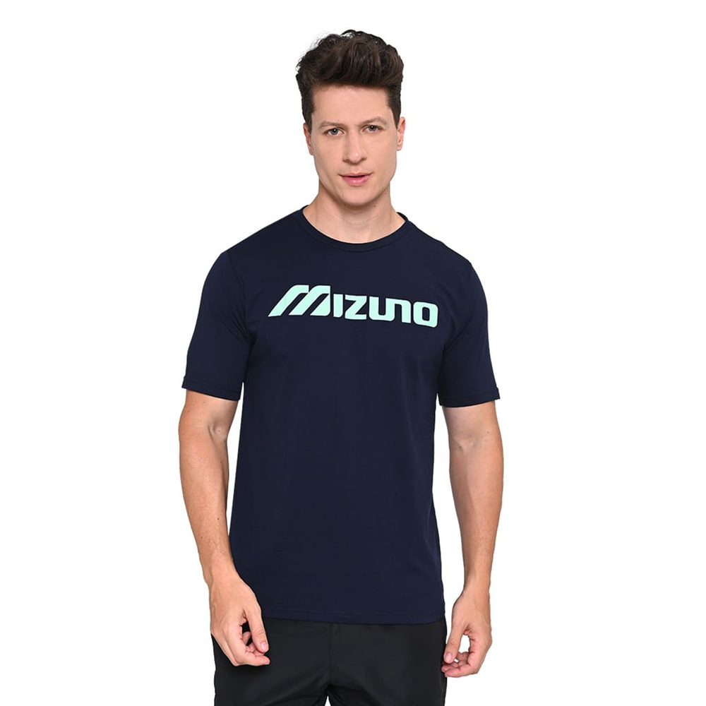 Camiseta Masculina Mizuno Big Logo G Azul