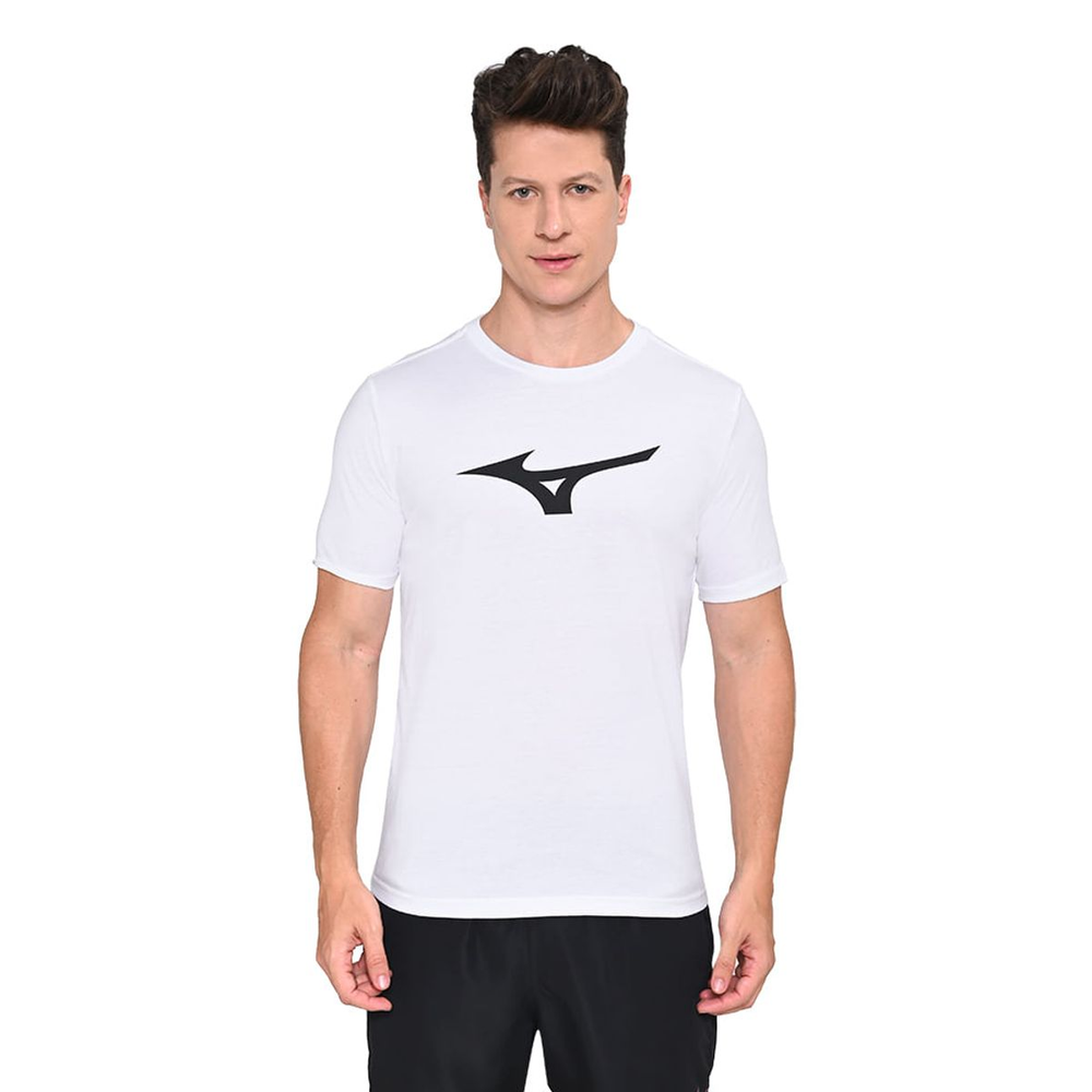 Camiseta Masculina Mizuno Basic Big P Branco Camiseta Masculina Mizuno Basic Big P Branco